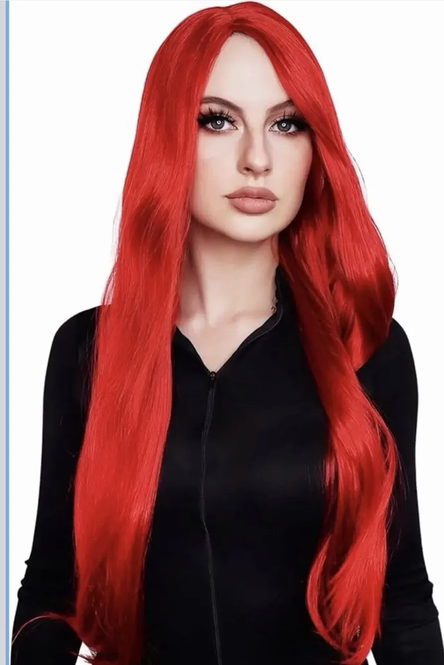 ALLAURA Compatible with Dark Phoenix Wig for X-men Cosplay